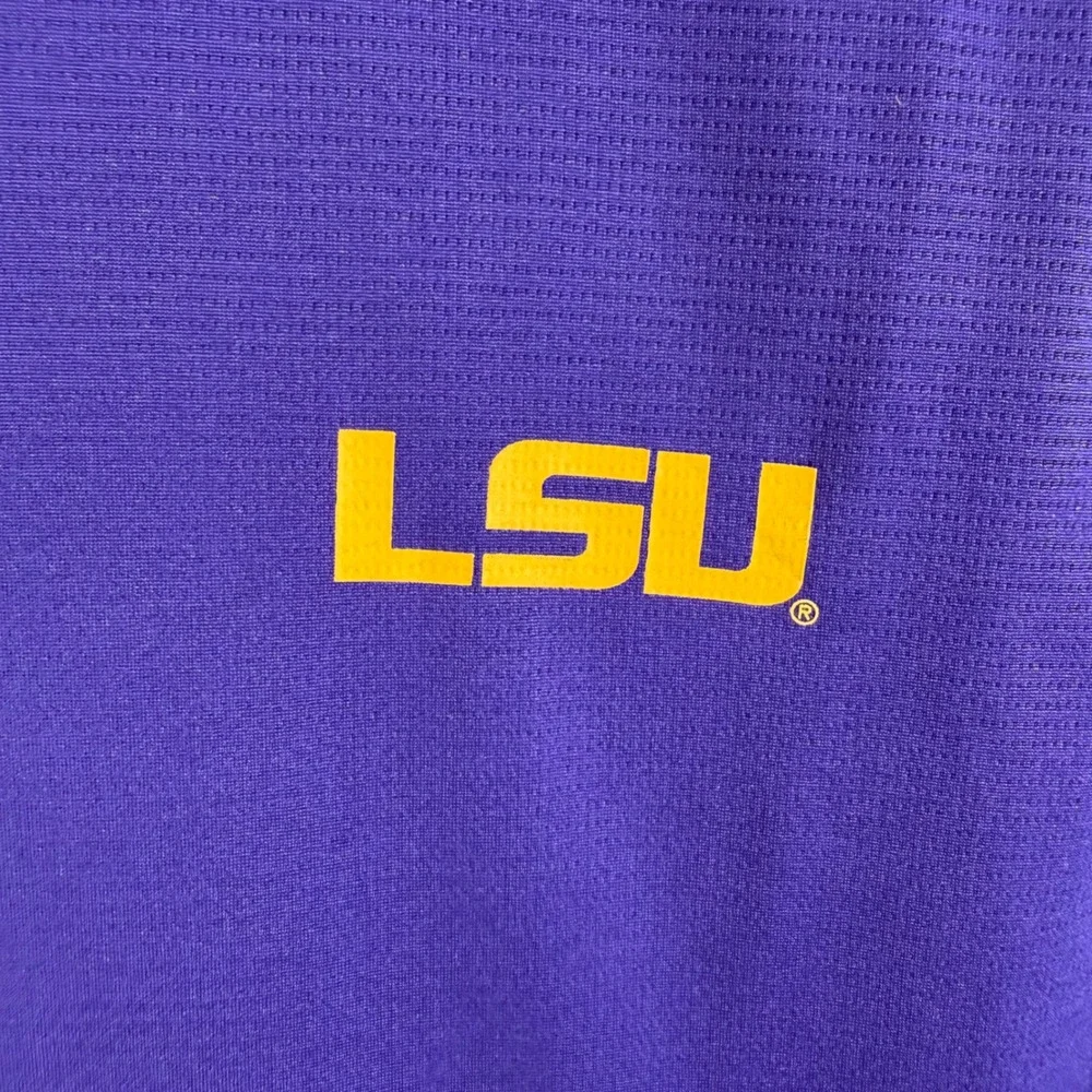 Nike LSU Tigers Shirt Large Purple Performance Athleisure Gameday Tee